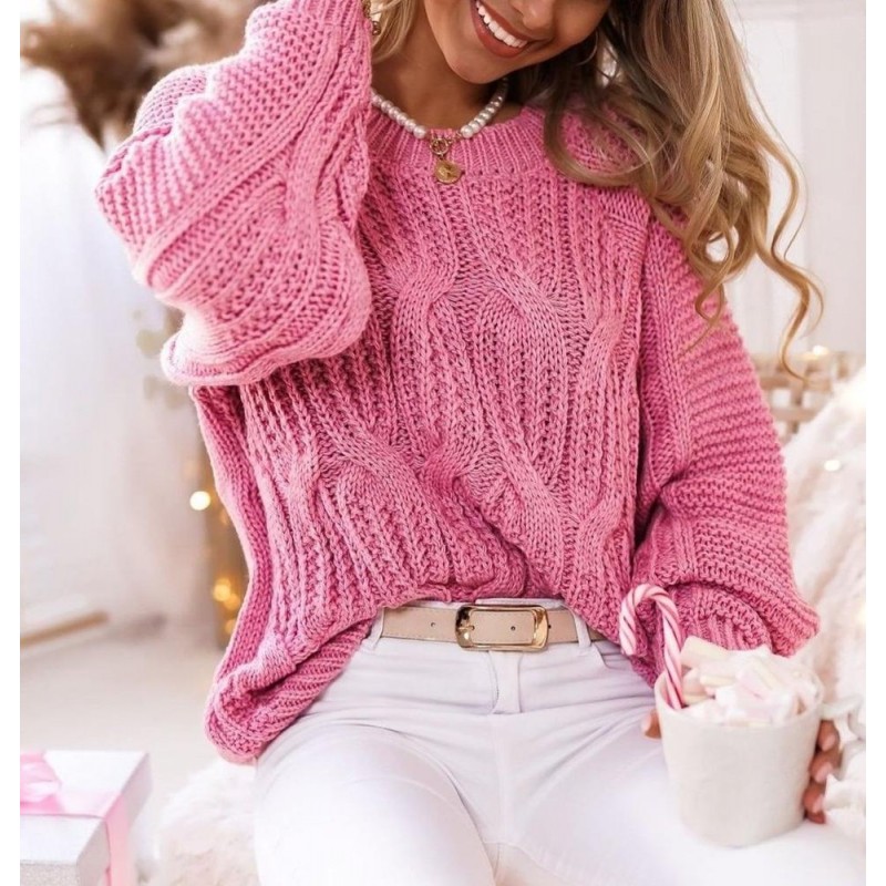 Always a Lady Pink Sweater