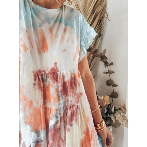 Be My Baby Tie Dye Print Mini Dress