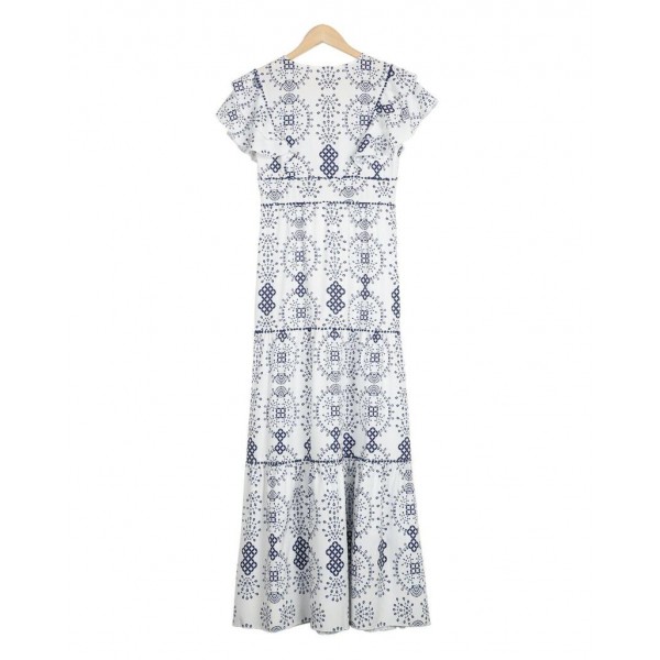 Blown Away By You Printed Maxi Dress