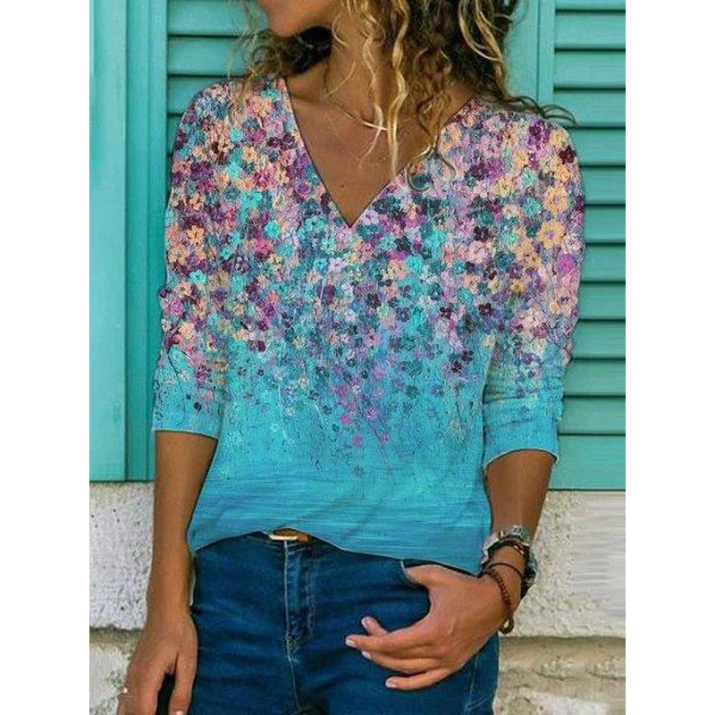 Flower Wall Printed Top