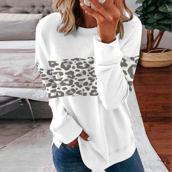 Here Kitty Leopard Print Sweatshirt