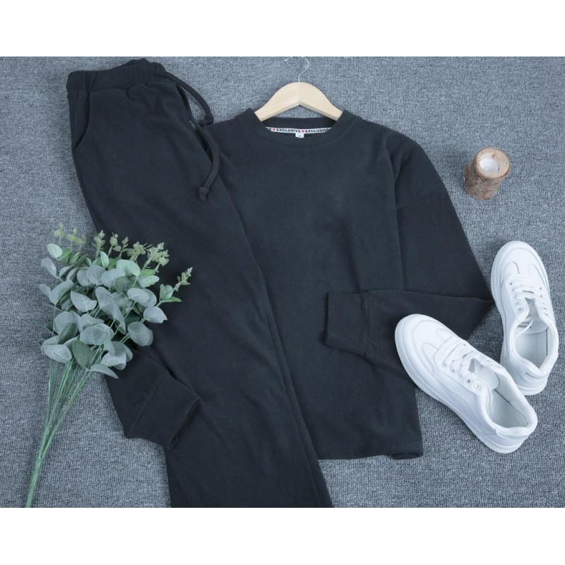 Keep It Simple Black Sweatsuit