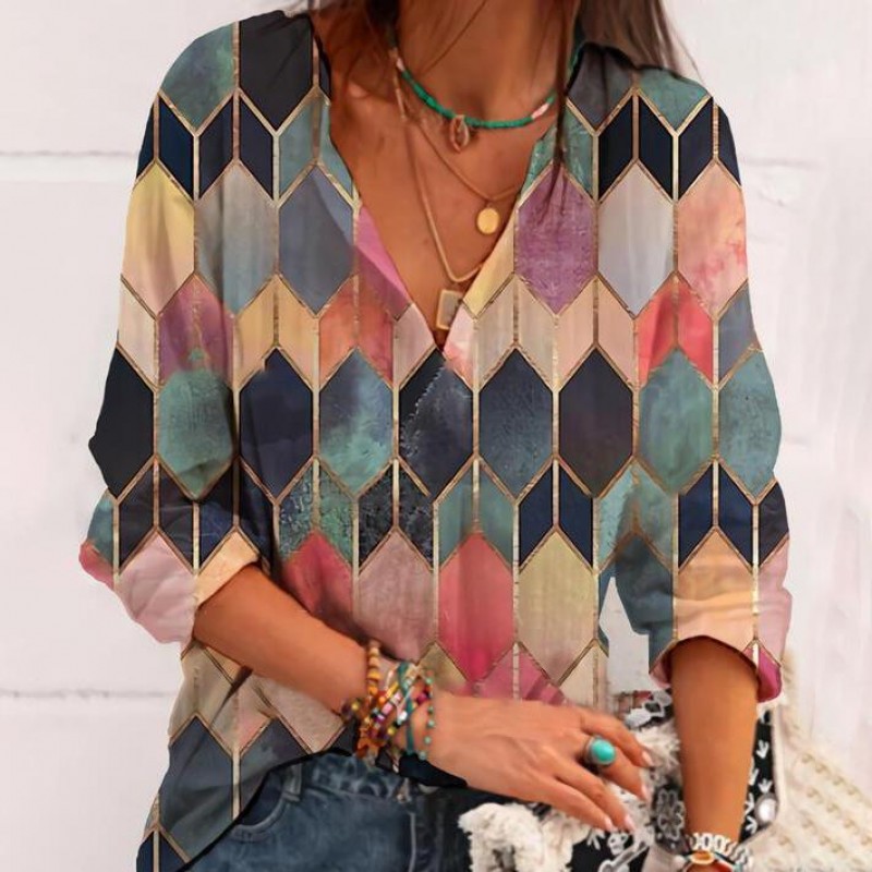 Light The Way Printed Blouse