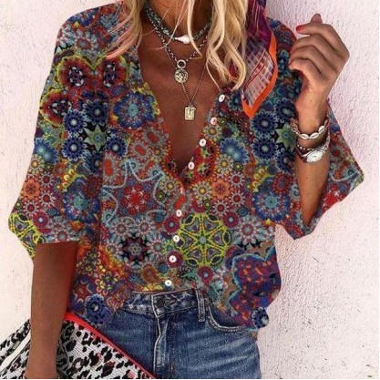 Made of Magic Printed Blouse