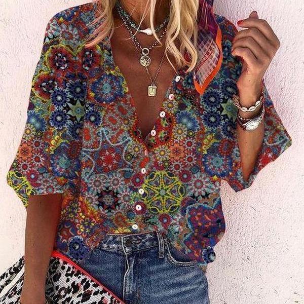 Made of Magic Printed Blouse