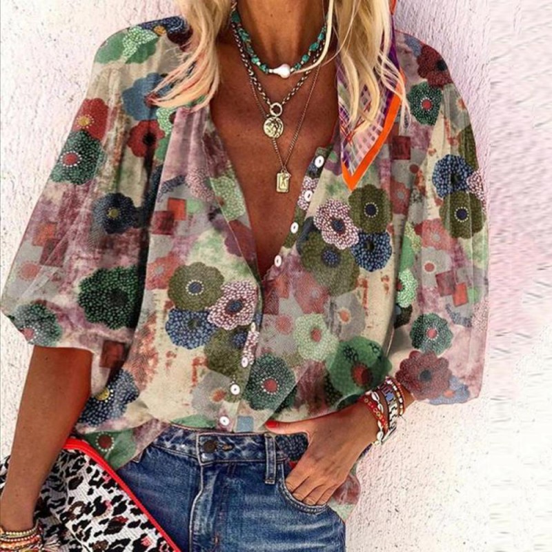 Make me a Promise Floral-print Blouse