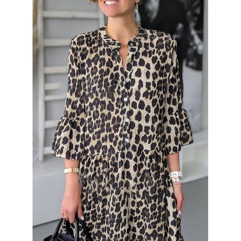 On the Hunt Leopard Print Dress