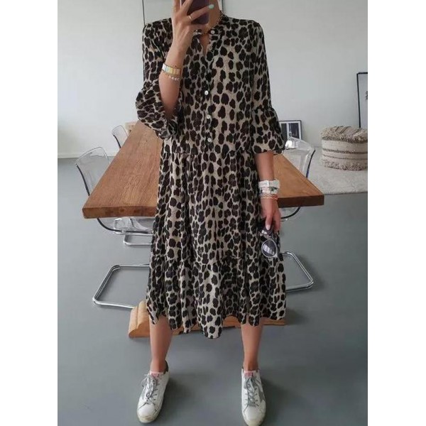 On the Hunt Leopard Print Dress