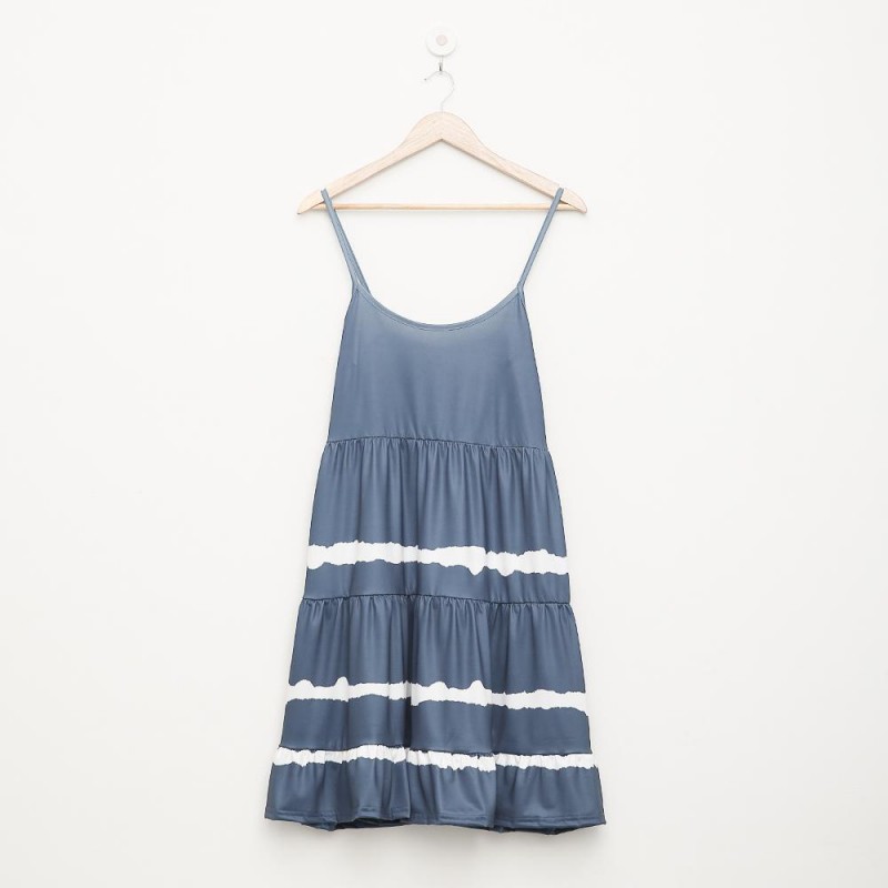 One Fine Day Blue Tie Dye Dress