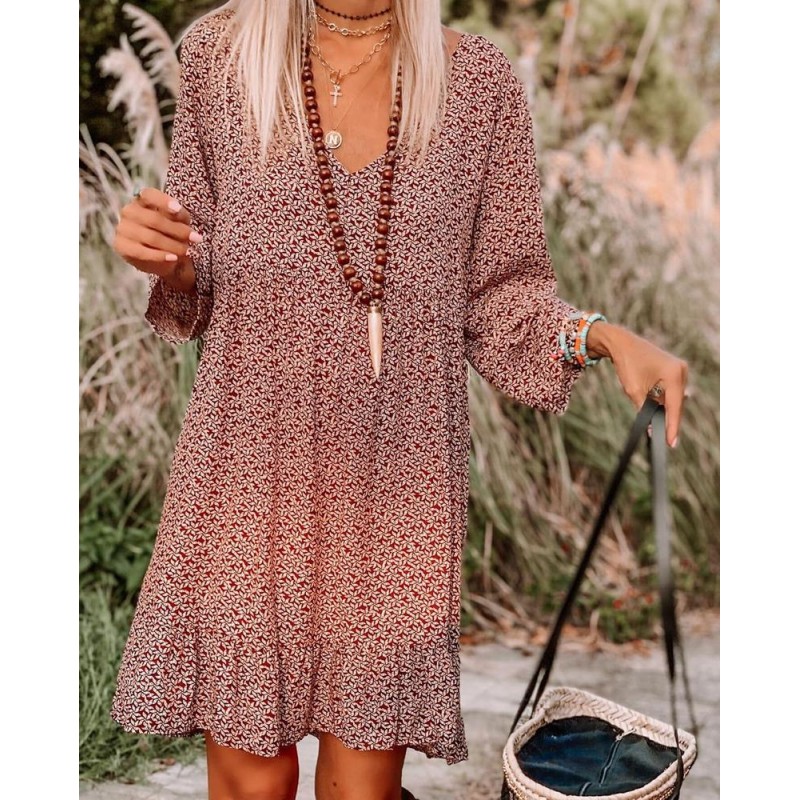 Precious Moments Printed Mini Dress