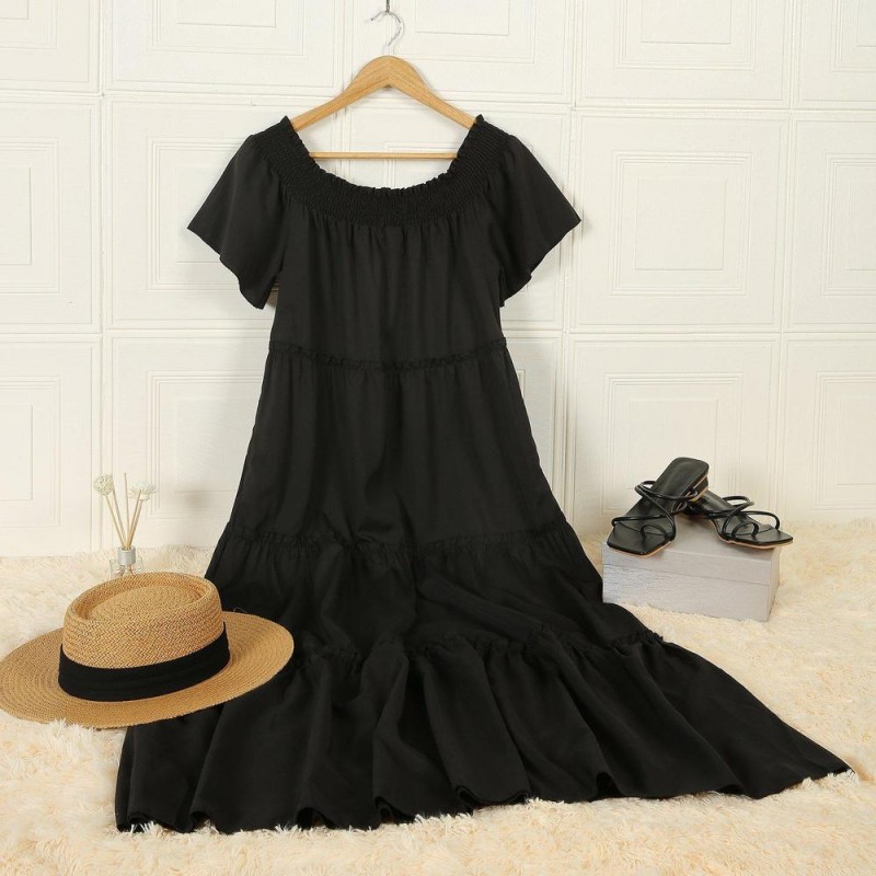 Set the Mood Black Maxi Dress