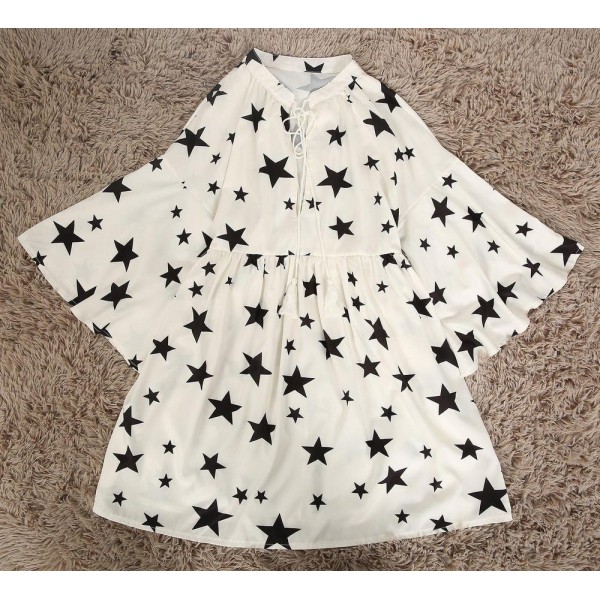 Star Printed Cover-up Dress