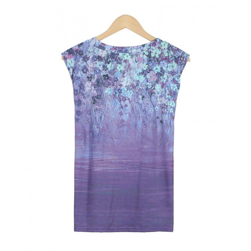 Stunning V-Neck Sleeveless Printed Top