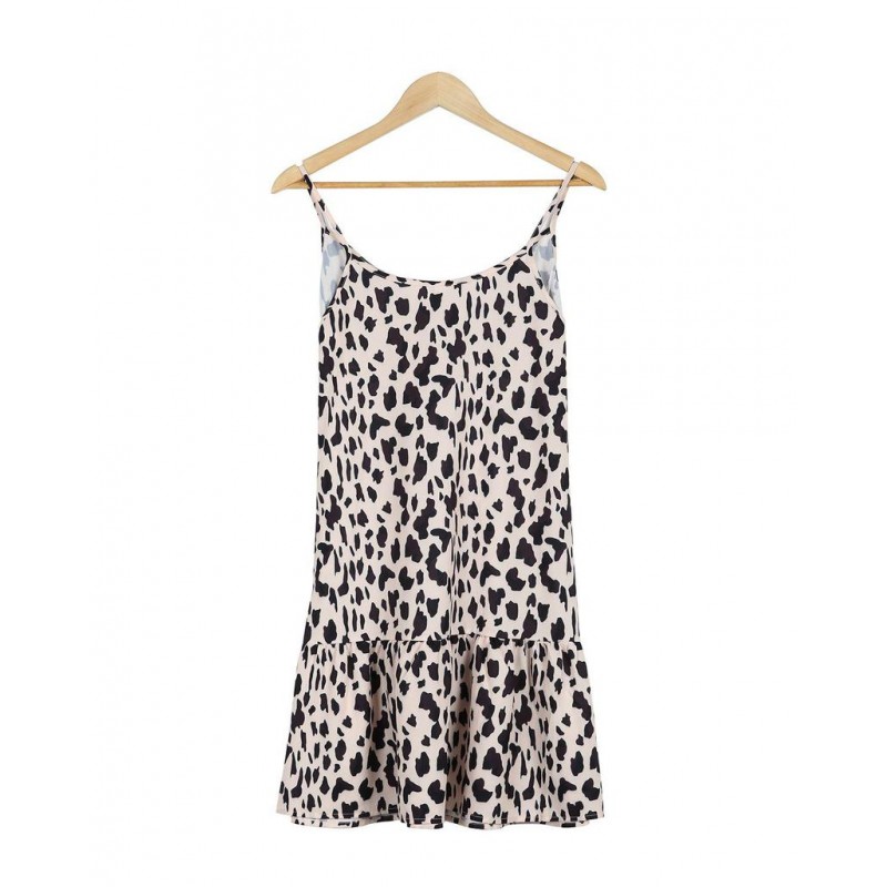 Stylish Leopard Print Mini Dress