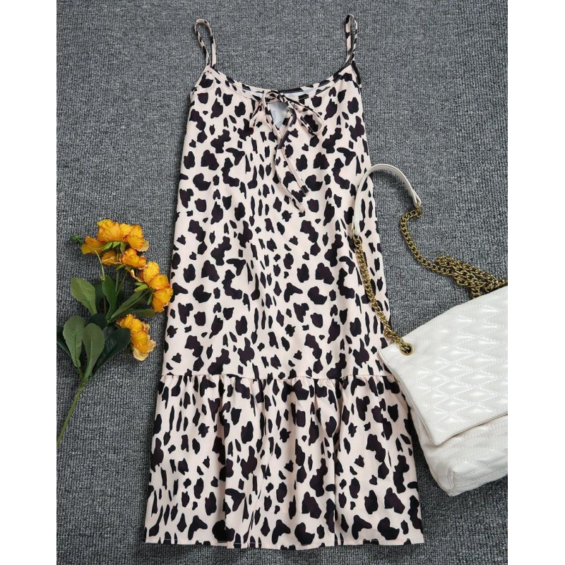 Stylish Leopard Print Mini Dress