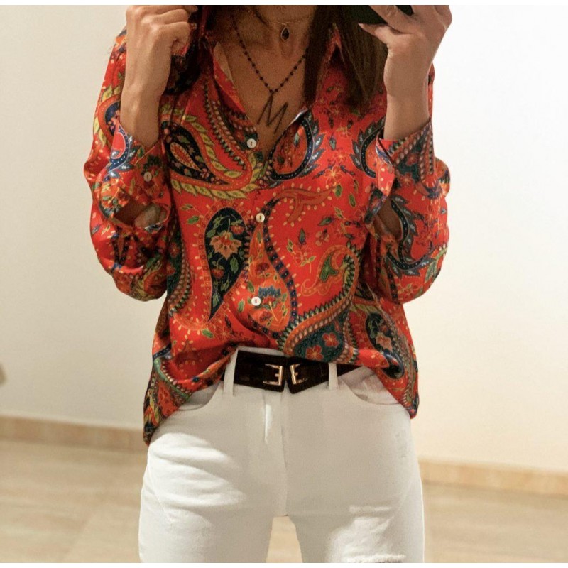 Stunning Long Sleeve Printed Shirt