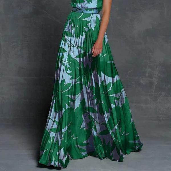 Glamorous Print Sleeveless One Shoulder Maxi Dress