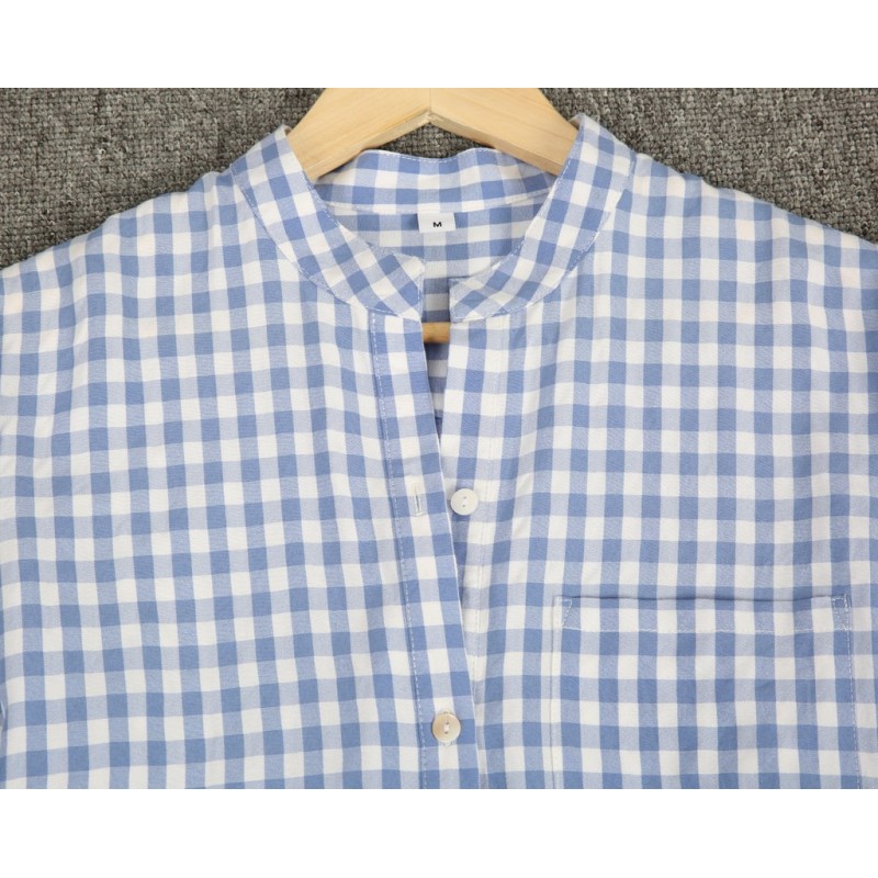 Preppy Plaid Print Short Sleeve Shirt