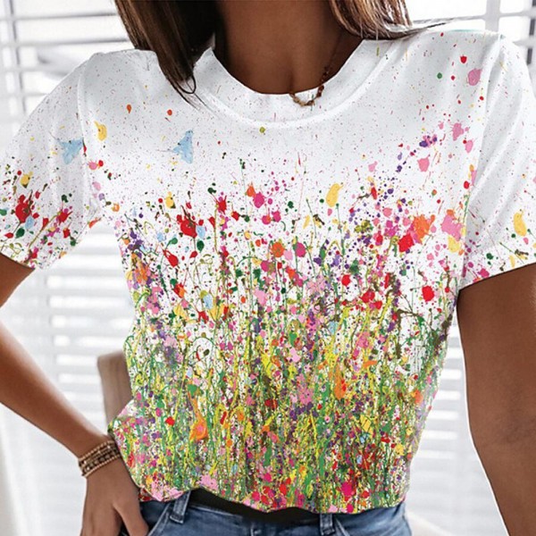 Comfy Print Short Sleeve Top