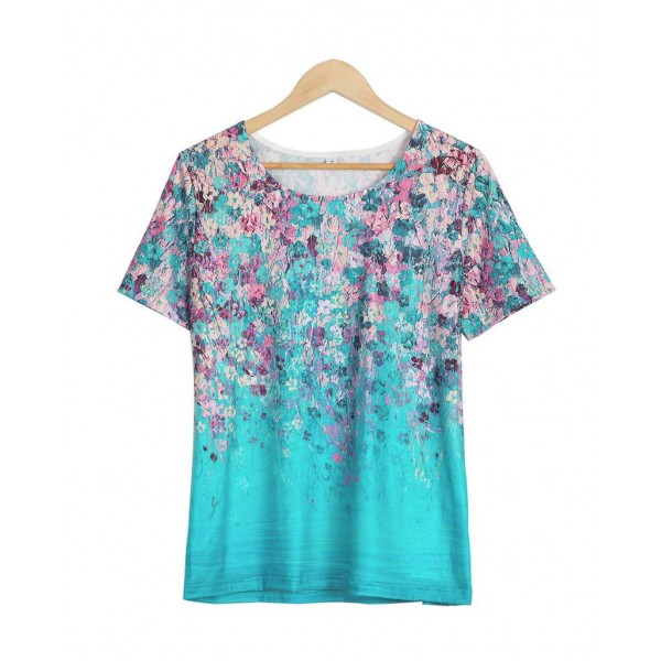 Fresh Print Short Sleeve Top