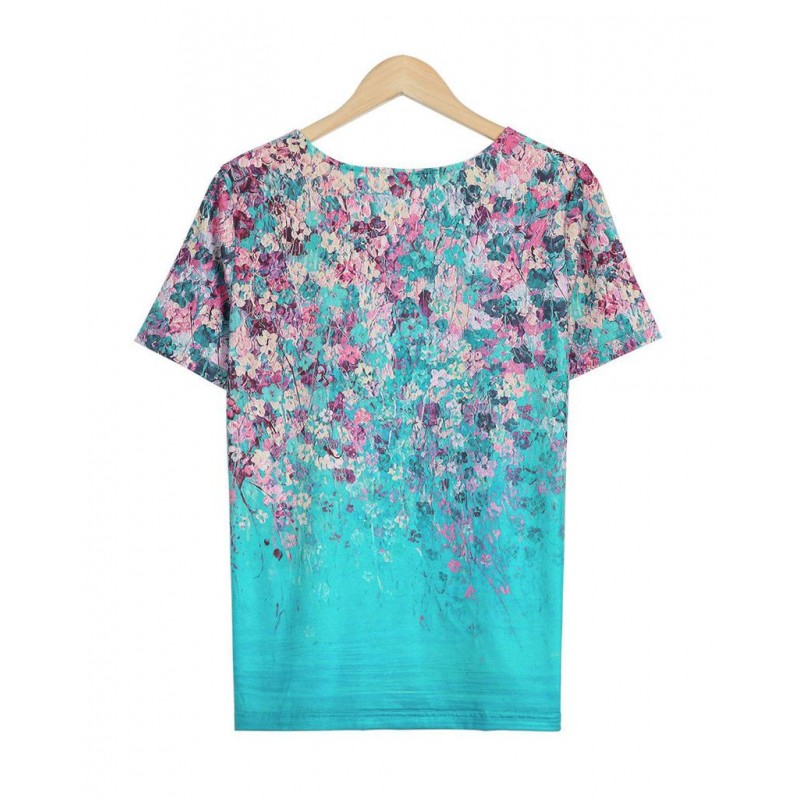 Fresh Print Short Sleeve Top