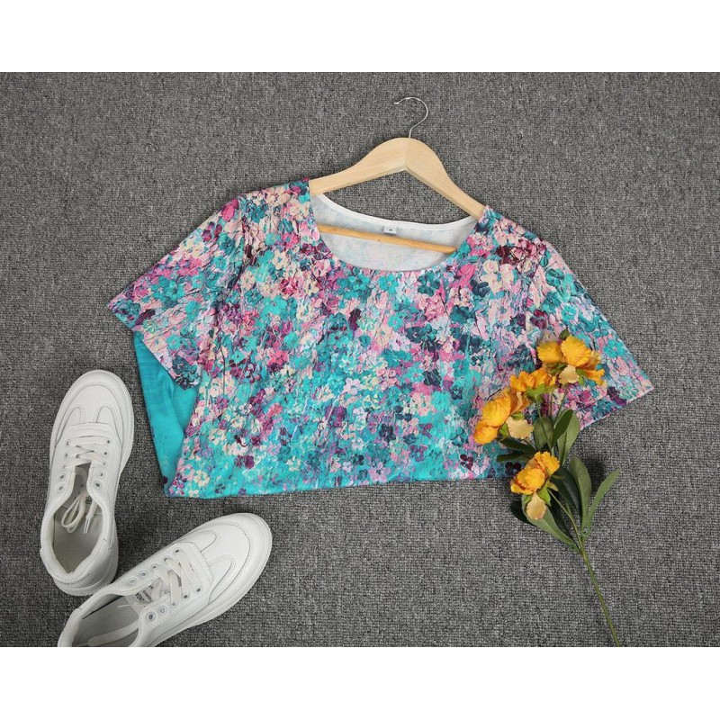 Fresh Print Short Sleeve Top