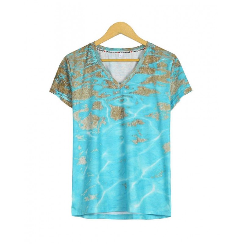 Fresh Print Short Sleeve Top