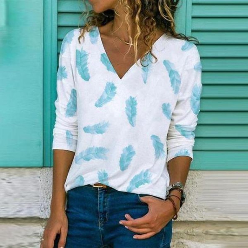 Comfy Print Long Sleeve Top