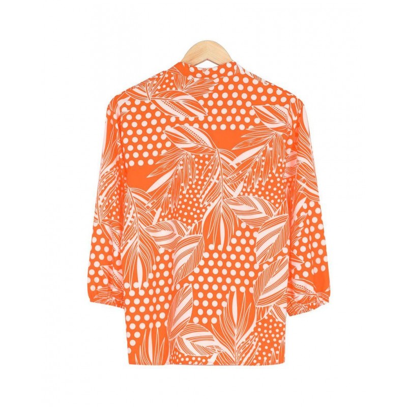 Stunning Orange Print Shirt