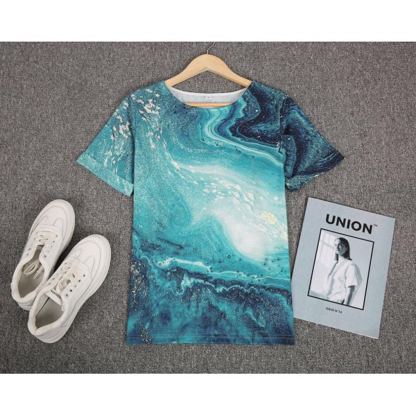 Fresh Print Short Sleeve Top