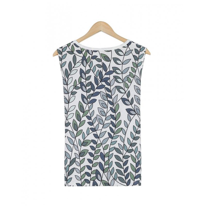 Stylish Print Sleeveless Top