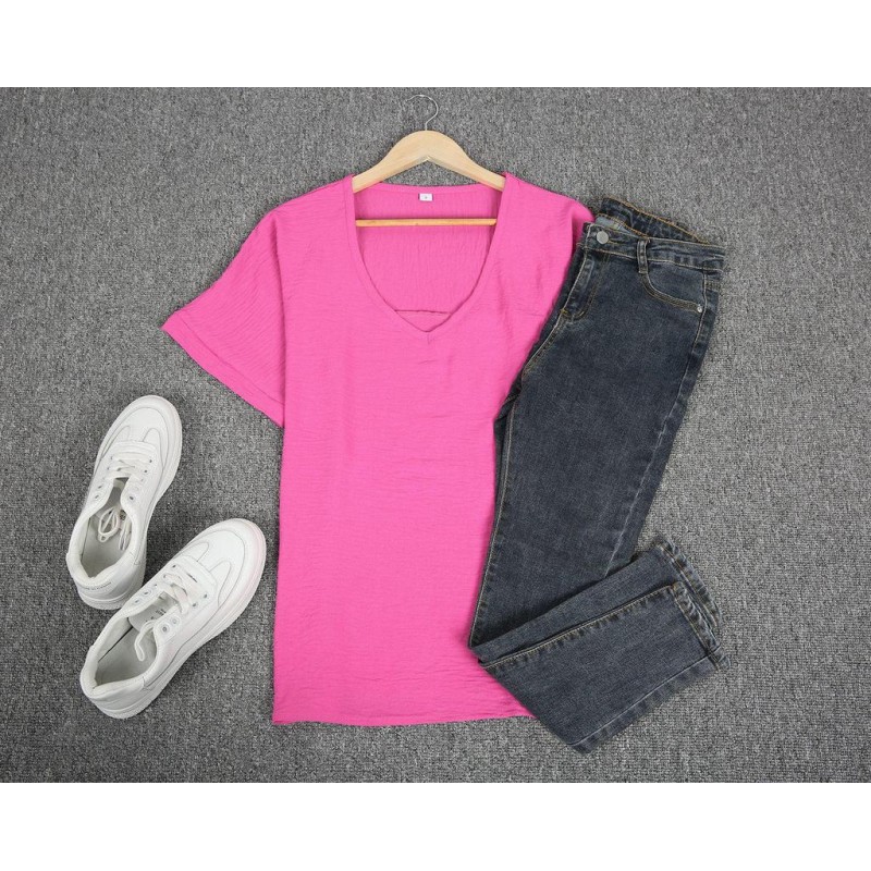 Basic Plain Short Sleeve Top