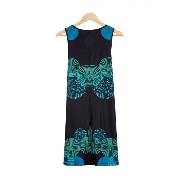 Chic Printed Sleeveless Mini Dress