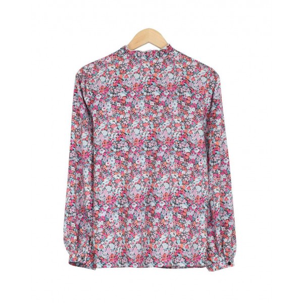 Romantic Ditsy Floral Print Long Sleeve Shirt