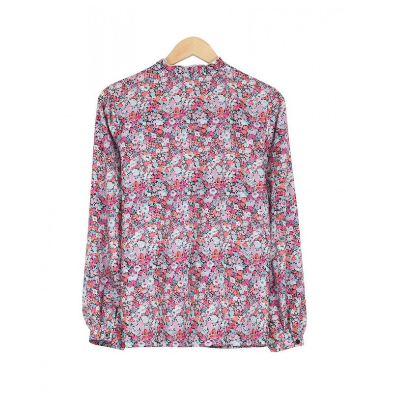 Romantic Ditsy Floral Print Long Sleeve Shirt