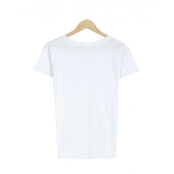 Basic Plain Short Sleeve Top