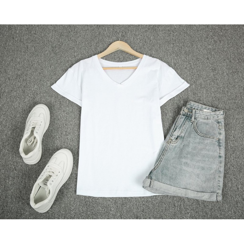 Basic Plain Short Sleeve Top