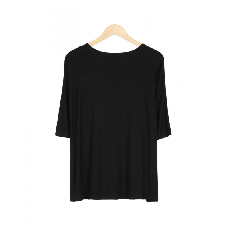 Classy Plain 3/4 Sleeve Top