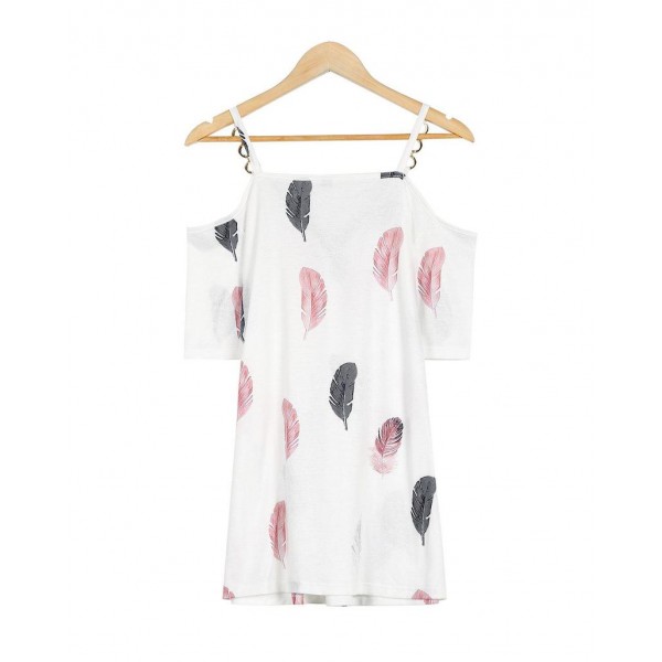 Chic Print Short Sleeve Top