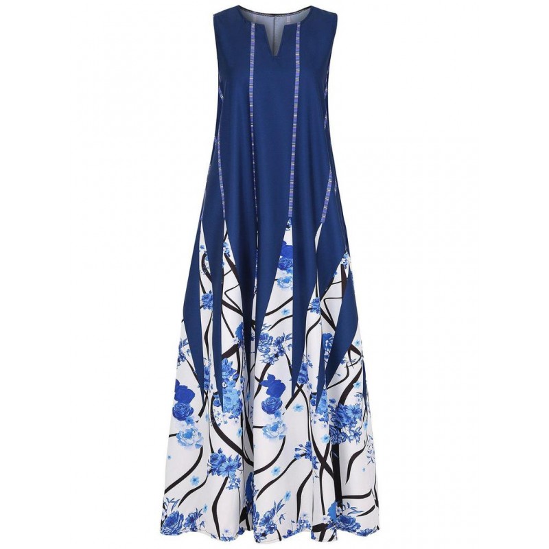 Glamorous Sleeveless Print Maxi Dress