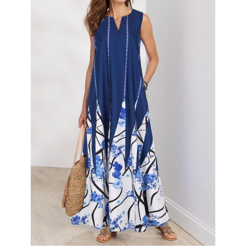 Glamorous Sleeveless Print Maxi Dress