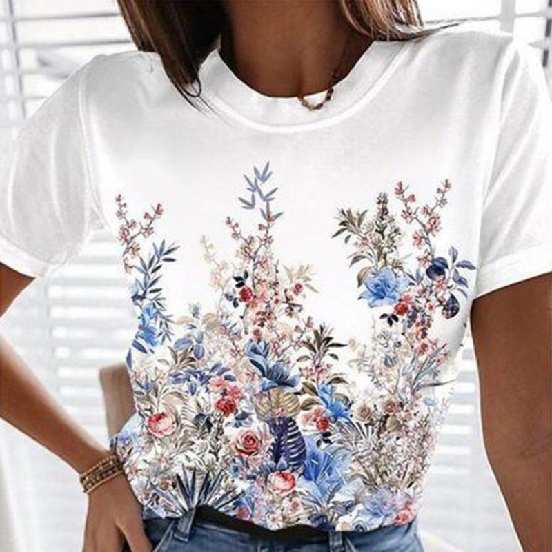 Comfy Print Short Sleeve Top