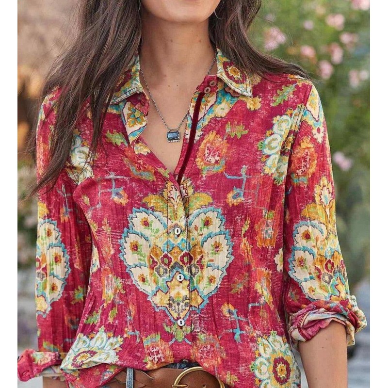 Stylish Print Long Sleeve Shirt