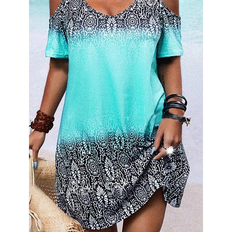 Island Time Cold Shoulder Dress