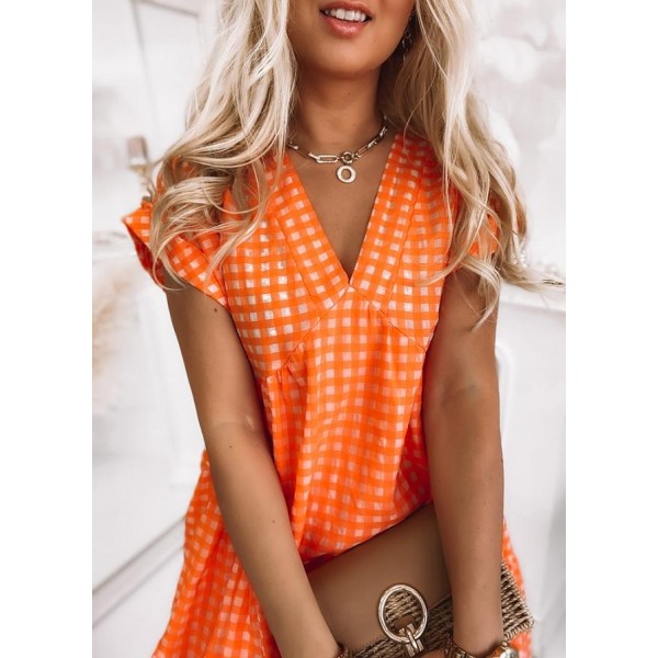 Youthful Print Short Sleeve Mini Dress