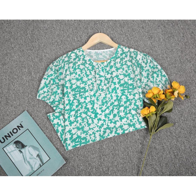 Fresh Print Short Sleeve Top