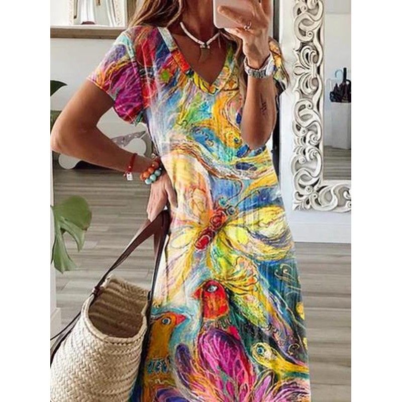 Beauty Of Nature Maxi Dress