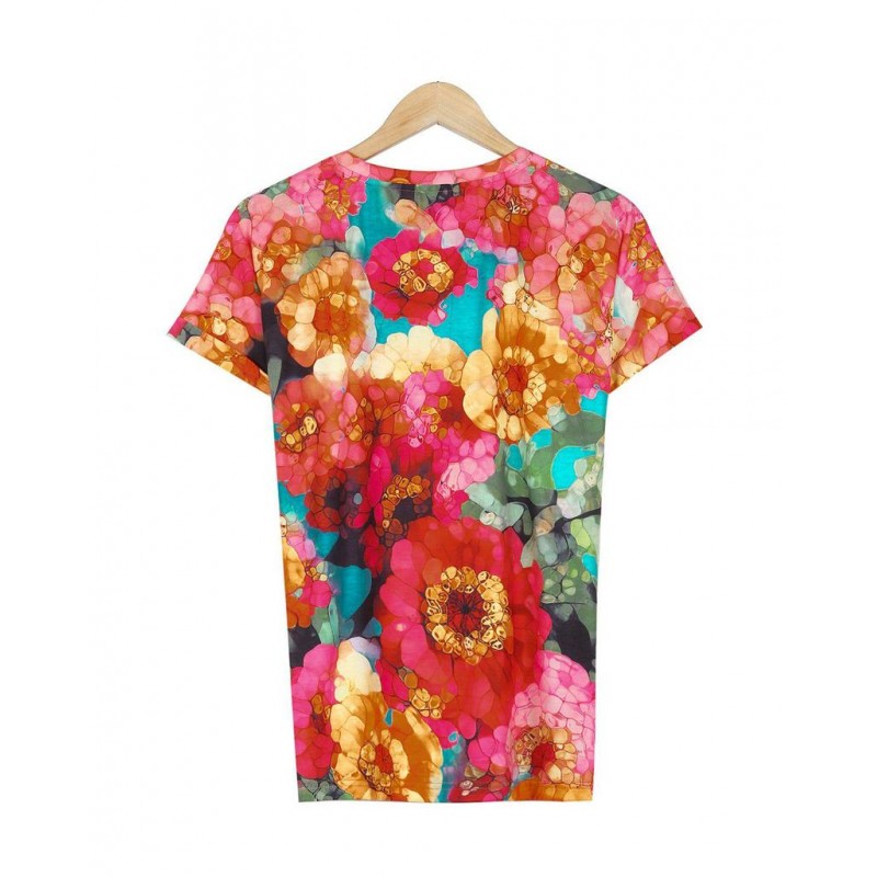 Attractive Print Short Sleeve Top