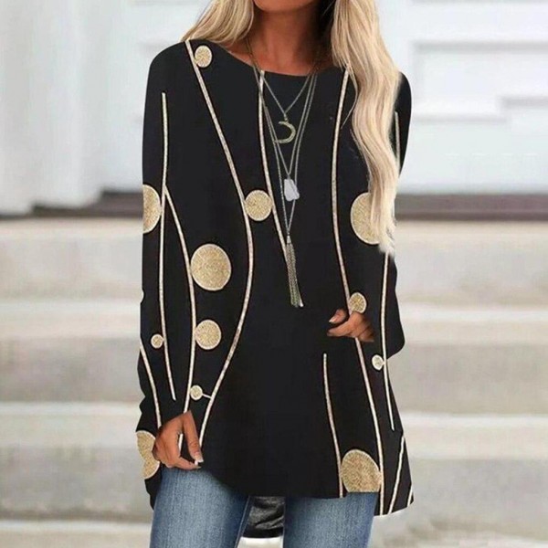 Comfy Print Long Sleeve Top