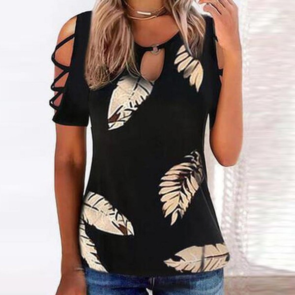 Pretty Round Neck Print Tee